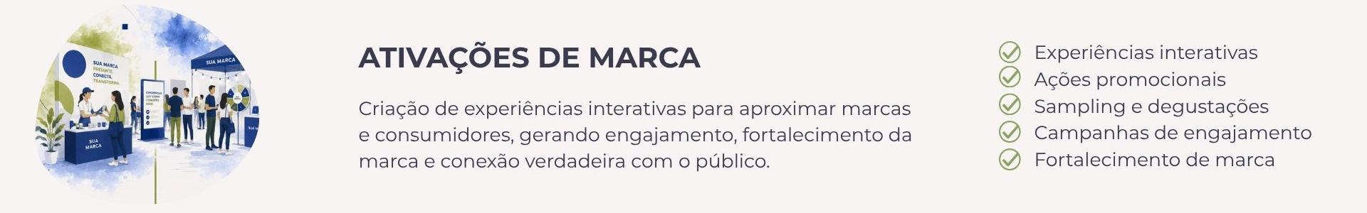 Ideias de ativação de marca em eventos