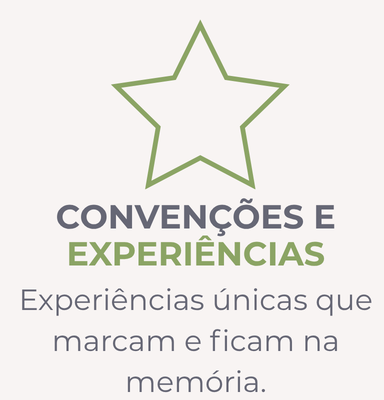 Experiências únicasque marcam e ficam na memória.